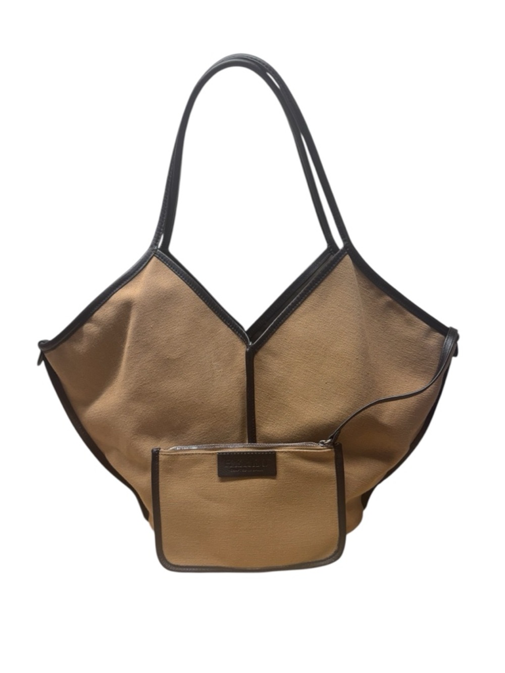 Hereu Calella organic cotton and leather trim Tote Bag